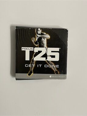 Beachbody Focus T25 Alpha & Cardio Booklet - missing one cd